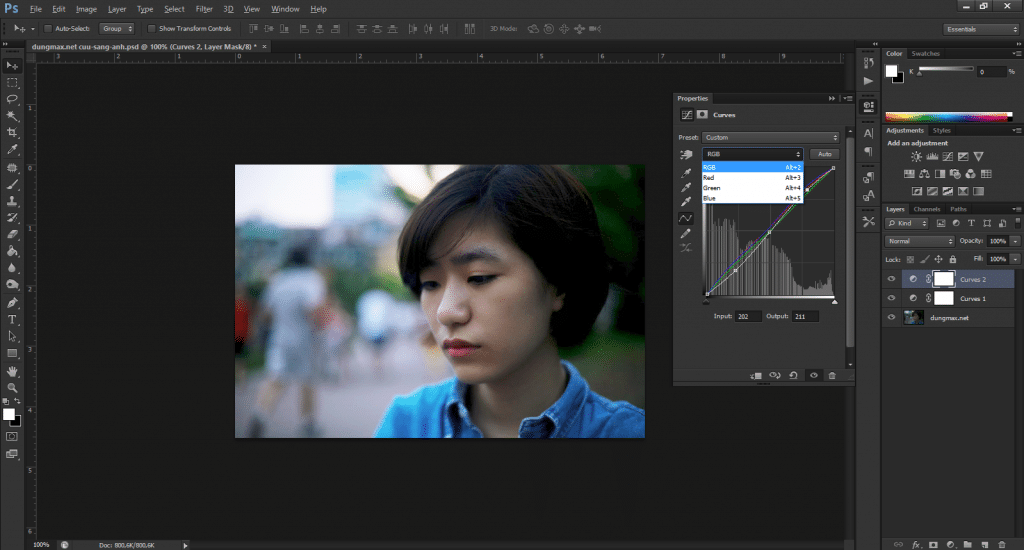 Giao diện của Photoshop CS6